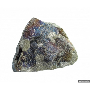 Зёрна пентландита до 2 см в массивной руде пирротин-халькопирит-пентландитового состава. Рудник Северный.